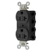 Bryant Hubbell Wiring Device-Kellems SNAPConnect Duplex Receptacle 20A/125V USA Black (SNAP5362BKNA)