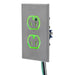 Bryant Hubbell Wiring Device-Kellems SNAPConnect Duplex Receptacle Hospital Grade 15A/125V LED Tamper-Resistant Gray (SNAP8200GYLTR)