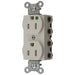 Bryant Hubbell Wiring Device-Kellems SNAPConnect Duplex Receptacle Hospital Grade 15A/125V Tamper-Resistant Light Almond (SNAP8200LATRA)