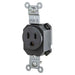 Bryant Hubbell Wiring Device-Kellems SNAPConnect Single Receptacle 5-15R 15A 125V Black (SNAP5261BK)
