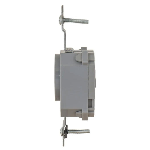 Bryant Hubbell Wiring Device-Kellems SNAPConnect Single Receptacle 5-15R 15A 125V Tamper-Resistant Gray (SNAP5261GYTR)