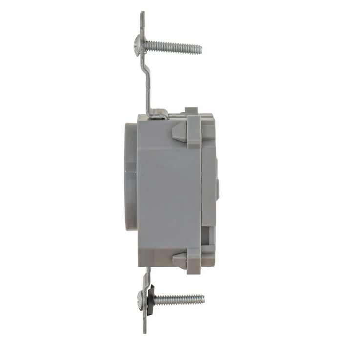 Bryant Hubbell Wiring Device-Kellems SNAPConnect Single Receptacle 5-15R 15A 125V Tamper-Resistant Gray (SNAP5261GYTR)