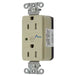 Bryant Hubbell Wiring Device-Kellems SNAPConnect SPD Receptacle 15A 125V Tamper-Resistant Ivory (SNAP5262IS)