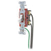 Bryant Hubbell Wiring Device-Kellems Switch Cat#1221W With 8 Inch Leads (1221PWW)