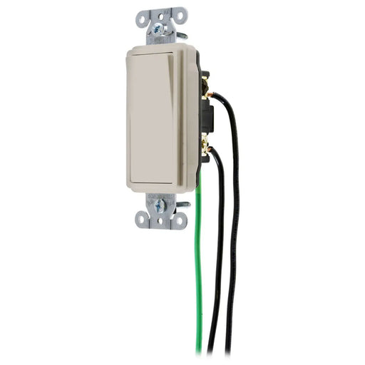 Bryant Hubbell Wiring Device-Kellems Switch Decorator 3-Way 20A 120/277V Light Almond (DSL320LA)