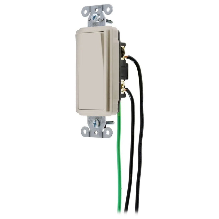 Bryant Hubbell Wiring Device-Kellems Switch Decorator 3-Way 20A 120/277V Light Almond (DSL320LA)