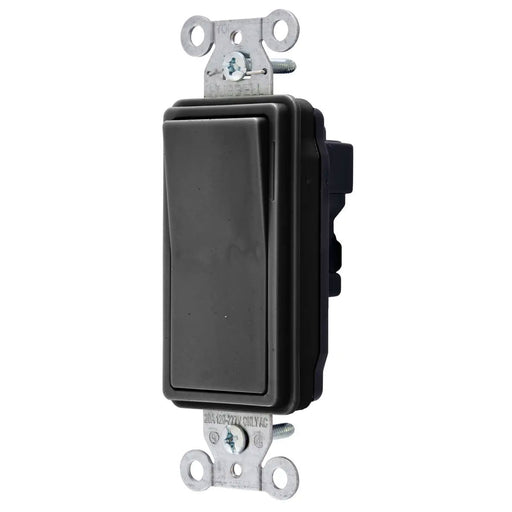 Bryant Hubbell Wiring Device-Kellems Switch SNAPConnect Decorator 3W 15A 120/277V Black North American (SNAP2103BKNA)