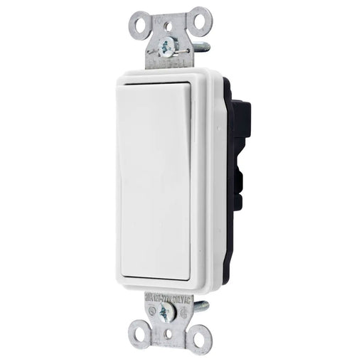 Bryant Hubbell Wiring Device-Kellems Switch SNAPConnect Decorator Single Pole 20A 120/277V White North American (SNAP2121WNA)