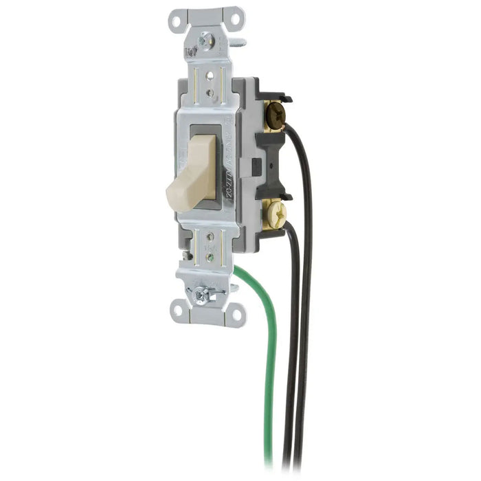 Bryant Hubbell Wiring Device-Kellems Switch Spec Grade 3-Way 15A 120/277V Light Almond (CSL315LA)
