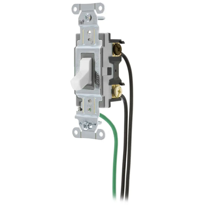 Bryant Hubbell Wiring Device-Kellems Switch Spec Grade 3-Way 15A 120/277V White (CSL315W)
