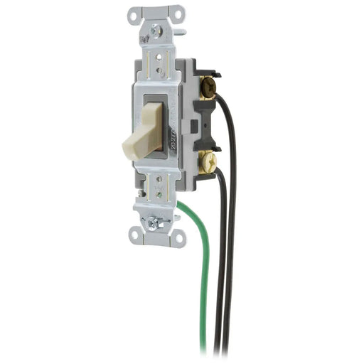 Bryant Hubbell Wiring Device-Kellems Switch Spec Grade 4-Way 15A 120/277V Ivory (CSL415I)