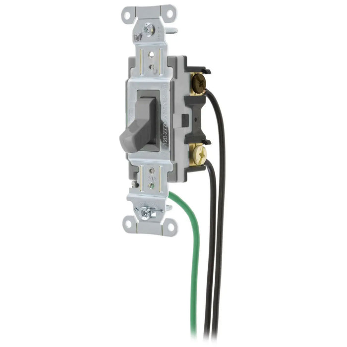 Bryant Hubbell Wiring Device-Kellems Switch Spec Grade 4-Way 20A 120/277V Gray (CSL420GY)