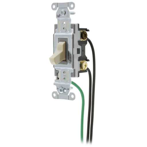 Bryant Hubbell Wiring Device-Kellems Switch Spec Grade 4-Way 20A 120/277V Ivory (CSL420I)