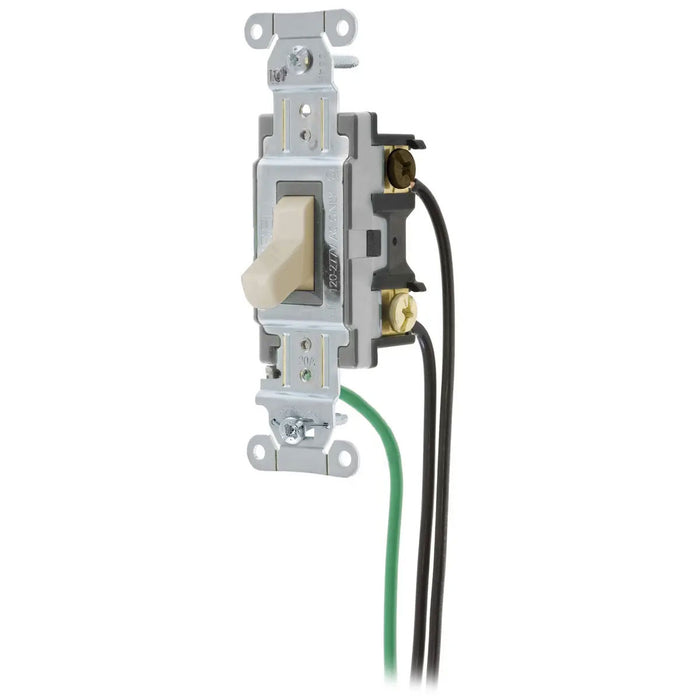 Bryant Hubbell Wiring Device-Kellems Switch Spec Grade 4-Way 20A 120/277V Light Almond (CSL420LA)