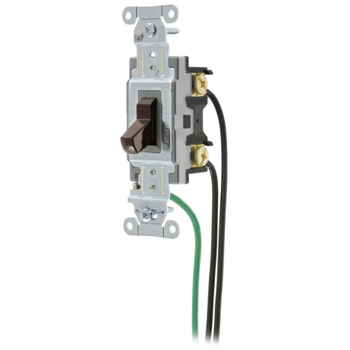 Bryant Hubbell Wiring Device-Kellems Switch Spec Grade Single Pole 15A 120/277V Brown (CSL115)