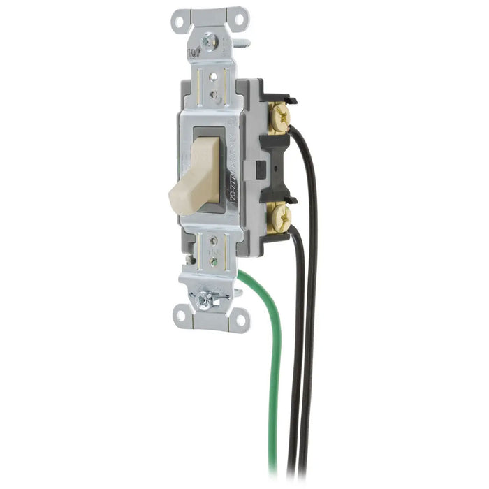 Bryant Hubbell Wiring Device-Kellems Switch Spec Grade Single Pole 15A 120/277V Light Almond (CSL115LA)