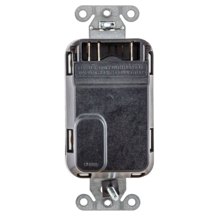 Bryant Hubbell Wiring Device-Kellems USB Charger SNAPConnect 20A 125V Duplex Receptacle 5A Port One Type A/One Type C Black (SNAP20UACBK)