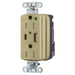 Bryant Hubbell Wiring Device-Kellems USB Charger SNAPConnect Hospital Grade 15A 125V Duplex Receptacle 5A-A And C Charger Ports Ivory (SNAP8200UACI)