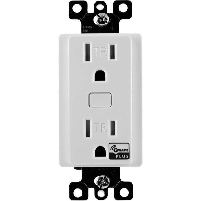Bryant iDevices Zwave Enabled RF Single Controlled Tamper Resistant Receptacle 1/2 HP 15A 120V White (IDEVZ08W)