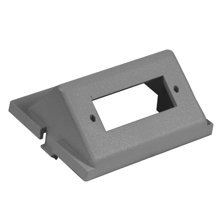 Bryant iStation Module Angled 1SC Duplex Unloaded 1.5 Unit Gray (IM1SCA15GY)