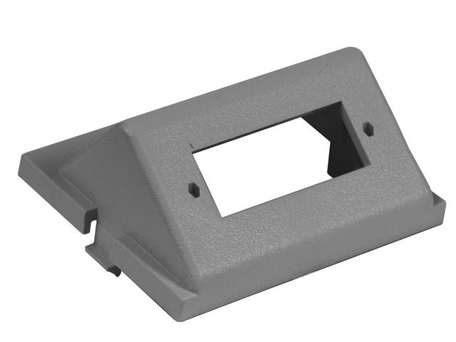 Bryant iStation Module Angled 1SC Duplex Unloaded 1.5 Unit Gray (IM1SCA15GY)