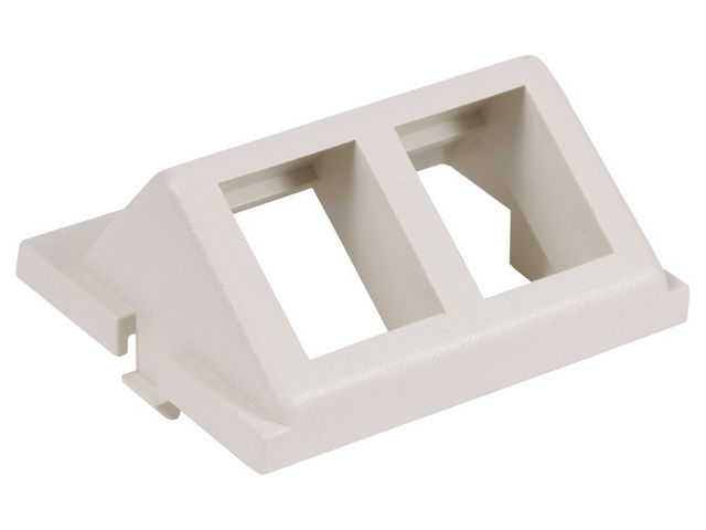 Bryant iStation Module Angled 2-Port Unloaded 1.5 Unit Office White (IM2KA15OW)