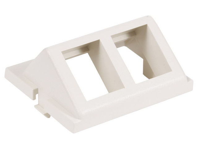 Bryant iStation Module Angled 2-Port Unloaded 1.5 Unit White (IM2KA15W)