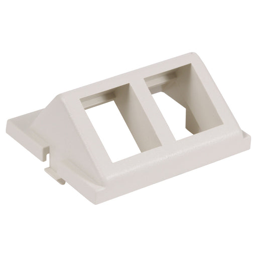 Bryant iStation Module Angled 2-Port Unloaded 1.5 Unit Office White (IM2KA15OW)