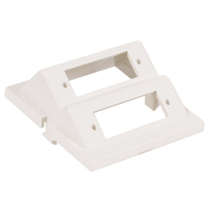 Bryant iStation Module Angled 2 SC Duplex Unloaded 2 Unit White (IM2SCA2W)