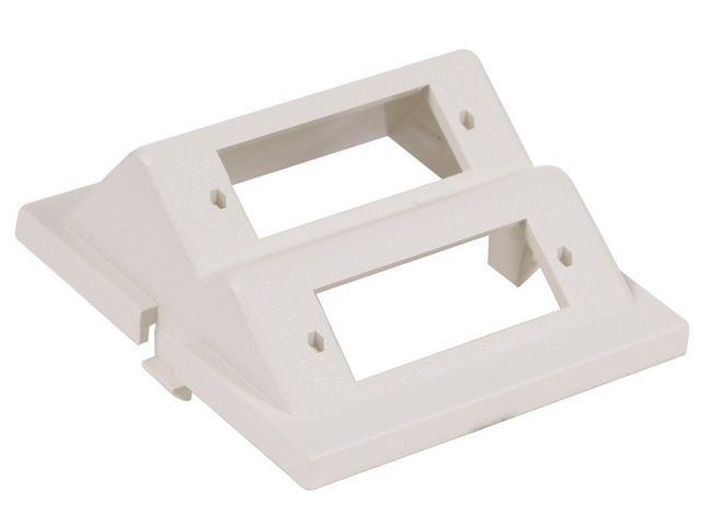 Bryant iStation Module Angled 2 SC Duplex Unloaded 2 Unit Office White (IM2SCA2OW)