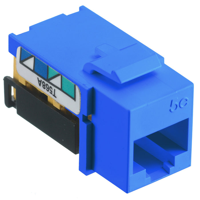 Bryant NetSelect Jack CAT5e 8 Position Universal A/B Blue (NSJ5EB)