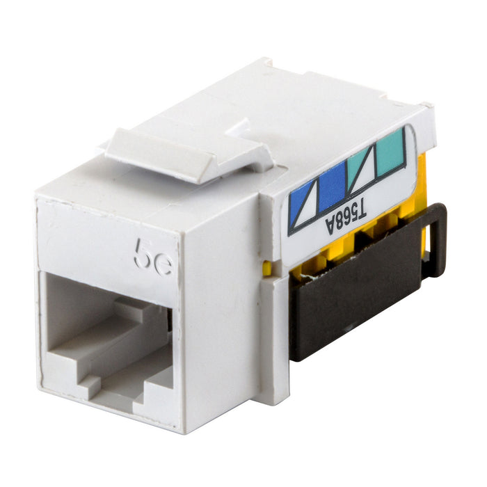Bryant NetSelect Jack CAT5e 8 Position Universal A/B White (NSJ5EW)