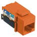 Bryant NetSelect Jack CAT6 8 Position Universal A/B Orange (NSJ6OR)