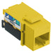 Bryant NetSelect Jack CAT6 8 Position Universal A/B Yellow (NSJ6Y)