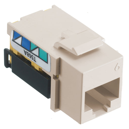 Bryant NetSelect Jack CAT6 8 Position Universal A/B Light Almond (NSJ6LA)