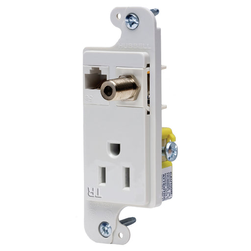 Bryant JLOAD 15A Media Outlet Tamper-Resistant White (RJ650WTR)