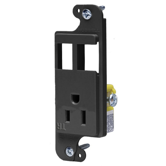 Bryant JLOAD 15A Receptacle Tamper-Resistant And 2 Ports Black (RJ65BKTR)