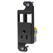 Bryant JLOAD 15A Receptacle Tamper-Resistant And 2 Ports Black (RJ65BKTR)