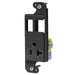 Bryant JLOAD 20A Receptacle Tamper-Resistant And 2 Ports Black (RJ62BKTR)