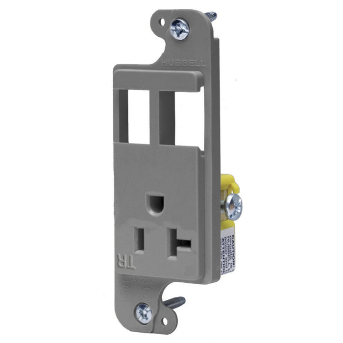 Bryant JLOAD 20A Receptacle Tamper-Resistant And 2 Ports Gray (RJ62GYTR)