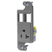 Bryant JLOAD 20A Receptacle Tamper-Resistant And 2 Ports Gray (RJ62GYTR)
