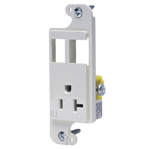Bryant JLOAD 20A Receptacle Tamper-Resistant And 2 Ports White (RJ62WTR)