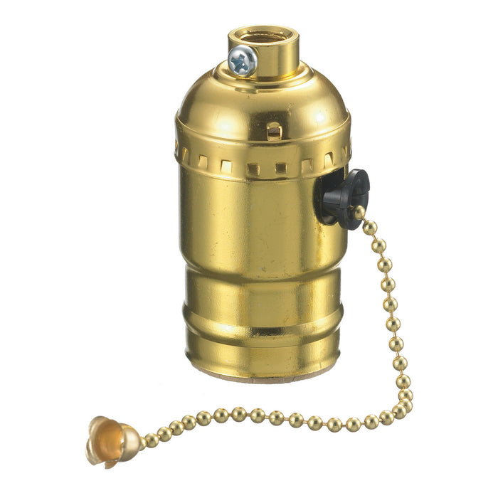 Bryant Lamp Socket 660W 600V Pull Chain Brass (RL106)