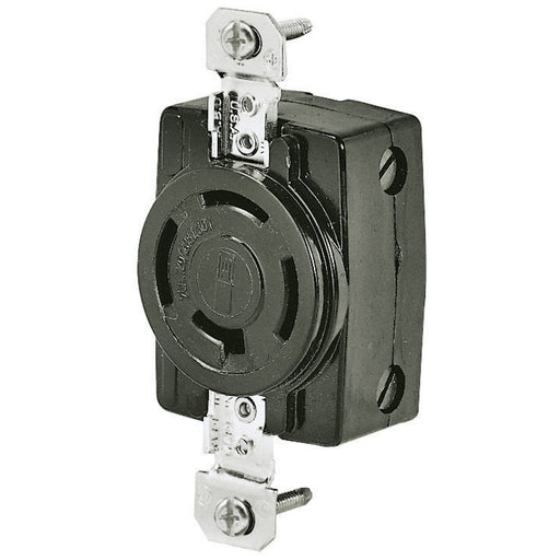 Bryant Locking Receptacle 3P4W 20A 3PH 250V Black (7410G)