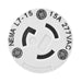 Bryant Locking Connector 15A 277V L7-15R Black And White (4779NC)