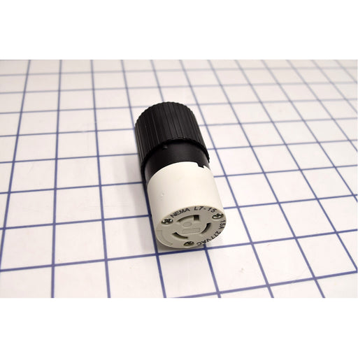 Bryant Locking Connector 15A 277V L7-15R Black And White (4779NC)