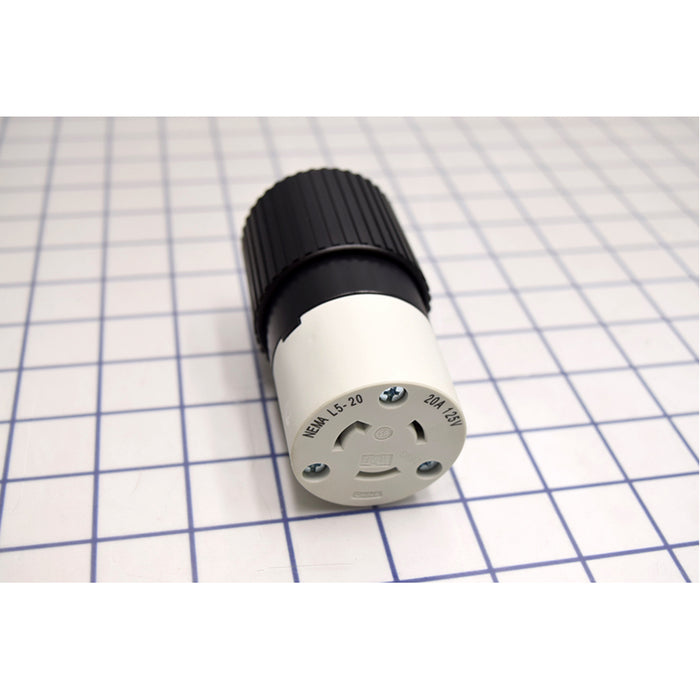 Bryant Locking Connector 20A 125V L5-20R Black And White (70520NC)