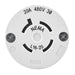 Bryant Locking Connector 20A 3PH 480V L16-20R Black And White (71620NC)