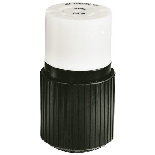 Bryant Locking Connector 30A 120/208V L21-30R Black And White (72130NC)