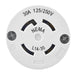 Bryant Locking Connector 30A 125/250V L14-30R Black And White (71430NC)